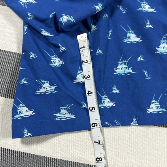 Columbia Men’s Swim Trunks Blue Boat Print Backcast Shorts S NWT 6” Inseam UPF - Picture 12 of 15